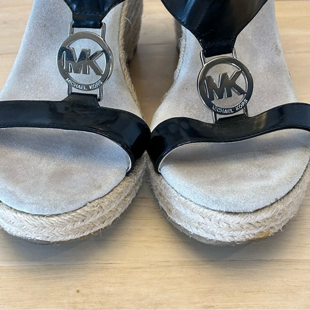 Michael Kors Wedge Patent Leather Espadrilles/Size 7.5M - Picture 6 of 11
